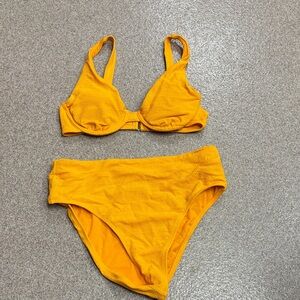 Splendid Bright Yellow Bikini Set